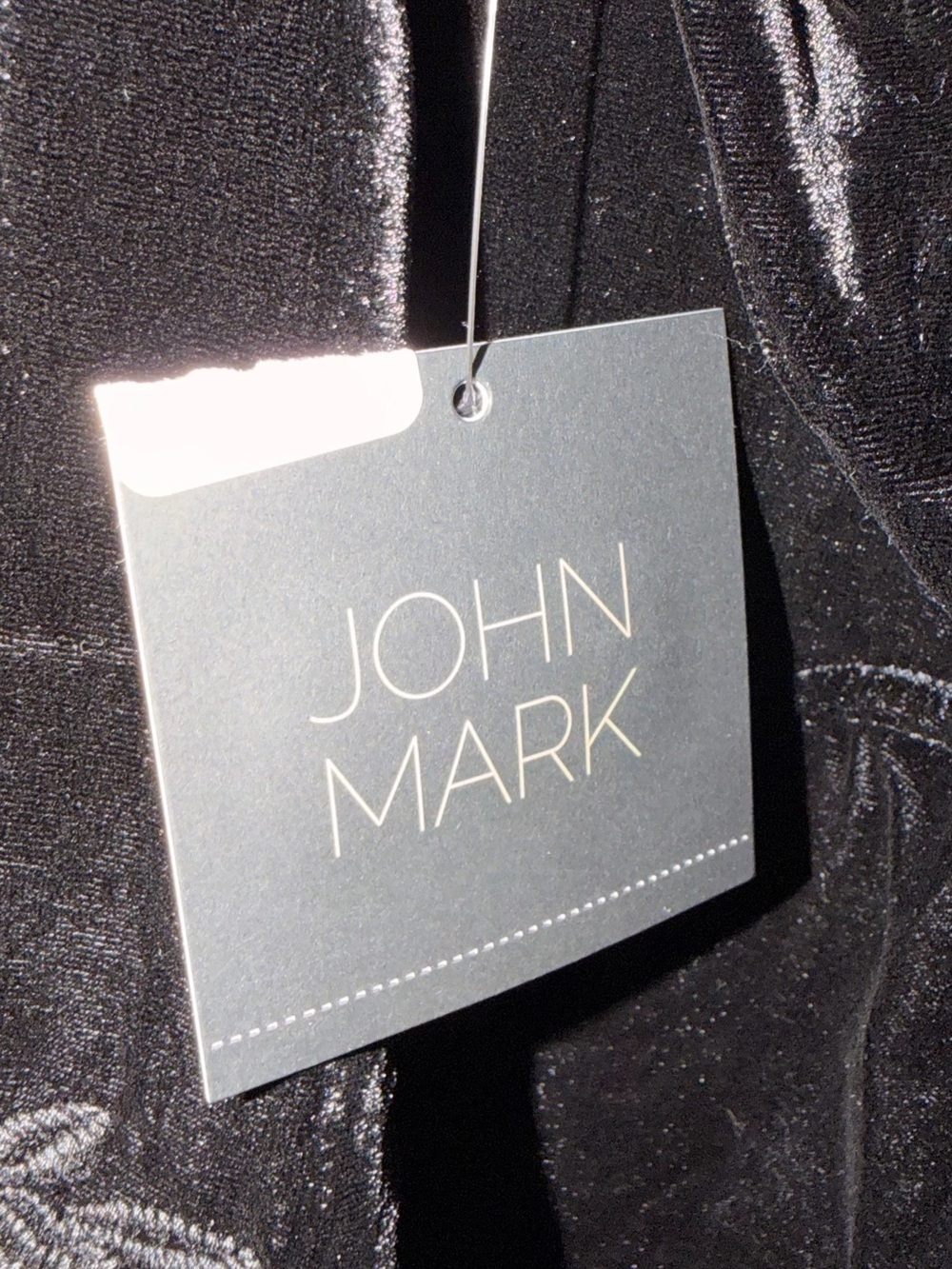 John Mark Black Velvet Floral Kimono with Pink & Cream Accents - Picture 12 of 13